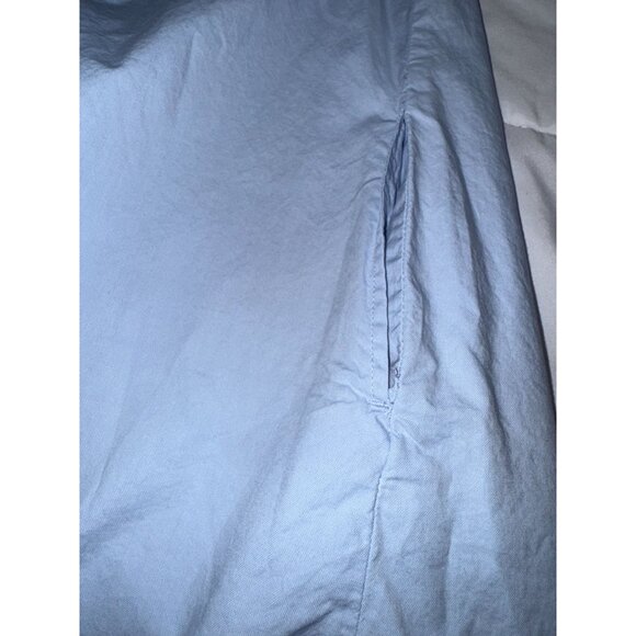 Forever 21 Light Blue Long Sleeve Button-Down Shirt Dress W/ Pocket L - Picture 6 of 10